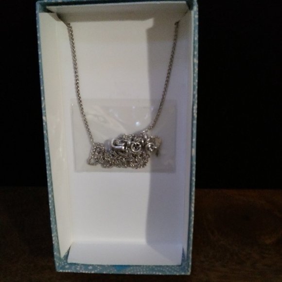 Lucky Brand Long Necklace, Silver/Blue/White - Picture 4 of 5